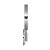 Embellir Extendable Makeup Mirror, 10X Magnifying, Double-Sided, Silver, 33x32cm, LED Touch Controls, Adjustable Lighting