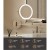 Embellir Extendable Makeup Mirror, 10X Magnifying, Double-Sided, Silver, 33x32cm, LED Touch Controls, Adjustable Lighting