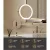 Embellir Extendable Makeup Mirror, 10X Magnifying, Double-Sided, Silver, 33x32cm, LED Touch Controls, Adjustable Lighting