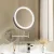 Embellir Extendable Makeup Mirror, 10X Magnifying, Double-Sided, Silver, 33x32cm, LED Touch Controls, Adjustable Lighting
