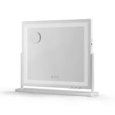 Embellir 60x50cm Crystal LED Vanity Mirror with 360° Swivel, Touch Controls, USB Charging, and 10x Magnifier