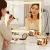 Embellir 60x50cm Crystal LED Vanity Mirror with 360° Swivel, Touch Controls, USB Charging, and 10x Magnifier
