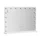 Embellir Makeup Mirror, Metal + MDF, 80x60cm, White, Hollywood Vanity with LED Light, Touch Control, 10x Magnification