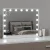 Embellir Makeup Mirror, Metal + MDF, 80x60cm, White, Hollywood Vanity with LED Light, Touch Control, 10x Magnification