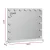 Embellir Makeup Mirror, Metal & MDF, 60x52cm, White, Hollywood Vanity with LED Light & 10x Magnification