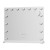 Embellir Makeup Mirror, Metal & MDF, 60x52cm, White, Hollywood Vanity with LED Light & 10x Magnification