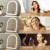 Embellir 35x45cm LED Makeup Mirror with 5x Magnification, Rotating Aluminium Frame, 3 Colour Modes, Touch Control