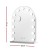 Embellir 40x50cm Vanity Makeup Mirror with LED Bulb Lights, 5x Magnifier, Aluminium Frame, 3 Colour Modes, White Arch