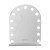 Embellir 40x50cm Vanity Makeup Mirror with LED Bulb Lights, 5x Magnifier, Aluminium Frame, 3 Colour Modes, White Arch