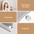 Embellir 40x50cm Vanity Makeup Mirror with LED Bulb Lights, 5x Magnifier, Aluminium Frame, 3 Colour Modes, White Arch