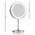 Embellir Makeup Mirror, Aluminium Frame, 20x20cm, White, 10X Magnifying, LED Light, 360° Rotation, Touch Controls