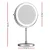 Embellir Makeup Mirror, Aluminium Frame, 20x20cm, White, 10X Magnifying, LED Light, 360° Rotation, Touch Controls