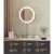 Embellir Makeup Mirror, Aluminium Frame, 20x20cm, White, 10X Magnifying, LED Light, 360° Rotation, Touch Controls