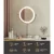 Embellir Makeup Mirror, Aluminium Frame, 20x20cm, White, 10X Magnifying, LED Light, 360° Rotation, Touch Controls