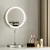 Embellir Makeup Mirror, Aluminium Frame, 20x20cm, White, 10X Magnifying, LED Light, 360° Rotation, Touch Controls