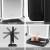 Embellir LED Makeup Mirror, ABS & Glass, 40x14x30cm, Tri-fold Vanity with 1X2X3X Magnification, Adjustable Light