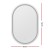 Embellir 2 Pack Oval LED Wall Mirror 50x75cm with Anti-Fog, Touch Control, Adjustable Light for Bathroom Decor