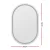 Embellir 2 Pack Oval LED Wall Mirror 50x75cm with Anti-Fog, Touch Control, Adjustable Light for Bathroom Decor