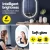 Embellir 2 Pack Oval LED Wall Mirror 50x75cm with Anti-Fog, Touch Control, Adjustable Light for Bathroom Decor