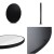 Embellir 2 Pack 50cm Round Wall Mirror, Black Framed Makeup Mirror for Bathroom, Premium MDF, Anti-Fog, Home Decor