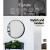 Embellir 2 Pack 50cm Round Wall Mirror, Black Framed Makeup Mirror for Bathroom, Premium MDF, Anti-Fog, Home Decor