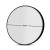 Embellir 60cm Round Wall Mirror Set of 2, Black Framed, Premium MDF, Mist Removal, Bathroom Makeup Home Decor