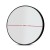 Embellir 2 Pack 90cm Round Wall Mirrors, Black Framed, Premium 3.2mm Glass, MDF Backing, Bathroom Home Decor