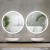 Embellir 2-Pack 80cm Round Wall Mirrors with Waterproof LED Light Strip, Anti-Fog Touch Control for Bathroom Vanity