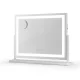 Embellir 58x46cm Makeup Mirror with LED Lights, 360° Rotatable Base, USB Port, 3 Colour Temps, Metal Frame & Magnifier