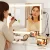 Embellir 58x46cm Makeup Mirror with LED Lights, 360° Rotatable Base, USB Port, 3 Colour Temps, Metal Frame & Magnifier