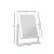 Embellir Standing Makeup Mirror, Metal, 25x30cm, White, LED Light, 360° Rotatable, Hollywood Vanity Style