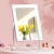Embellir Makeup Mirror, Metal Frame, 30x40cm, White, Hollywood Vanity LED Light, Rotatable, Touch Control