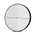 Embellir Round Wall Mirror, MDF Frame, 50cm, Black, Premium Clarity, Mist Removal, Home Decor, Bathroom Essential