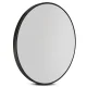 Embellir Wall Mirror, MDF Frame, 60cm Round, Black, Premium Clarity, Bathroom Decor, Mist Removal Feature