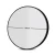Embellir Wall Mirror, MDF Frame, 60cm Round, Black, Premium Clarity, Bathroom Decor, Mist Removal Feature
