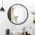 Embellir Wall Mirror, MDF Frame, 60cm Round, Black, Premium Clarity, Bathroom Decor, Mist Removal Feature