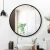 Embellir Round Wall Mirror, MDF Frame, 80cm Diameter, Black, Premium Clarity, Mist Removal, Home Bathroom Decor