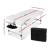 Zenses Aluminium Massage Table, 70cm, Black - Portable 2-Fold Beauty Bed with Adjustable Cradle & 250kg Capacity