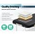 Zenses Aluminium Massage Table, 70cm, Black - Portable 2-Fold Beauty Bed with Adjustable Cradle & 250kg Capacity