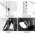 Zenses Aluminium Massage Table, 70cm, Black - Portable 2-Fold Beauty Bed with Adjustable Cradle & 250kg Capacity