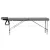 Zenses Massage Table, Aluminium, 55cm Wide, Grey, 210cm Length, Portable 2-Fold, Bonus Disposable Cover Set