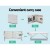 Zenses Aluminium Massage Table, 75cm Portable 2-Fold Beauty Bed, White, Adjustable, Sturdy, Includes Carry Bag & Covers