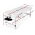 Wanderlite Zenses Portable Aluminium Massage Table, 60cm, Black - 3 Fold, Adjustable, Lightweight, with Carry Bag