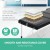 Wanderlite Zenses Portable Aluminium Massage Table, 60cm, Black - 3 Fold, Adjustable, Lightweight, with Carry Bag