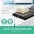 Wanderlite Zenses Portable Aluminium Massage Table, 60cm, Black - 3 Fold, Adjustable, Lightweight, with Carry Bag