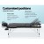 Zenses Massage Table, 3-Fold Aluminium, 70cm Wide, Black – Portable, Sturdy, Adjustable, Spa Quality, Free Carry Bag