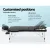 Zenses Professional Massage Table, Aluminium, 80cm Wide, Black - Portable 3 Fold Beauty Bed with Adjustable Features