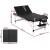 Zenses Massage Table, Aluminium, 85cm, Black, 215cm Length, Portable 3-Fold Beauty Bed with Adjustable Heights