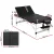 Zenses Massage Table, Aluminium, 85cm, Black, 215cm Length, Portable 3-Fold Beauty Bed with Adjustable Heights