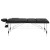Zenses Massage Table, Aluminium, 85cm, Black, 215cm Length, Portable 3-Fold Beauty Bed with Adjustable Heights